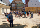 Beim Bau hatten Interessierte die Möglichkeit, die Baustelle von Gasthof und dem Kronensaal, zu besuchen.  