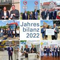 Die Fotos zeigen verschiedene Ortstermine von Staatsminister Christian Bernreiter im Jahr 2022. © StMB