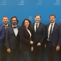 Die Teilnehmer der Präsidentenkonferenz der Aktionsgemeinschaft Brennerbahn (AGB)